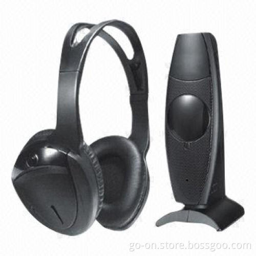 RF 863/915MHz Wireless Headphones with Three Channel Selection and Built-in 40mm Mylar Speaker